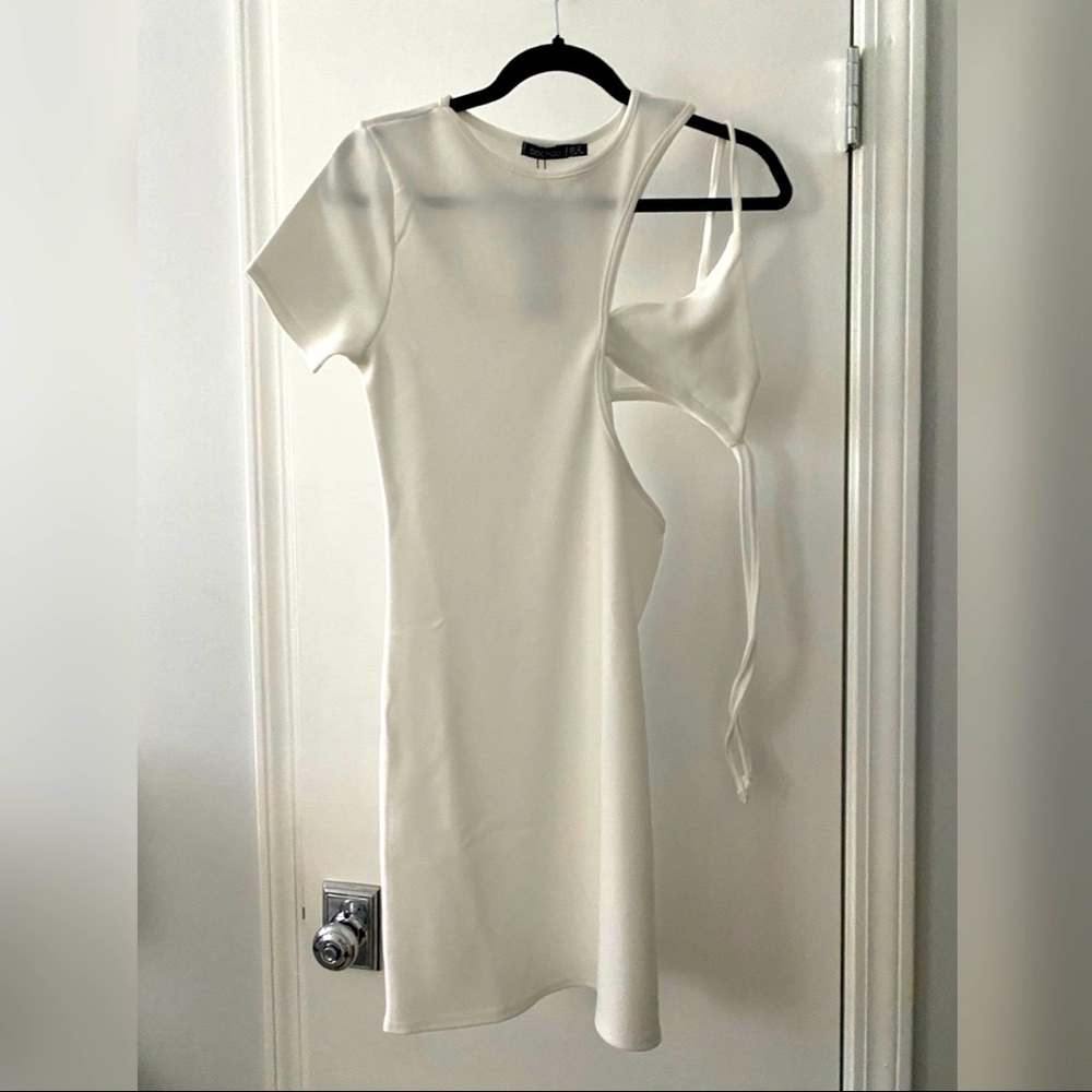 Rib Bralet Cutout Mini Dress